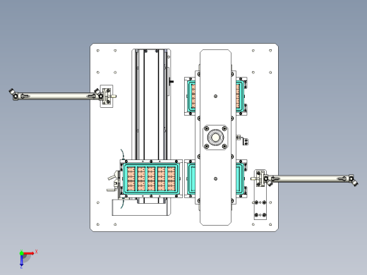 料盘下料机构俯视缩略图