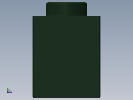 乐高机械组积木（横梁）-4260494 - 3701 Earth Green Technic Brick 1 x 4 with Holes左视缩略图