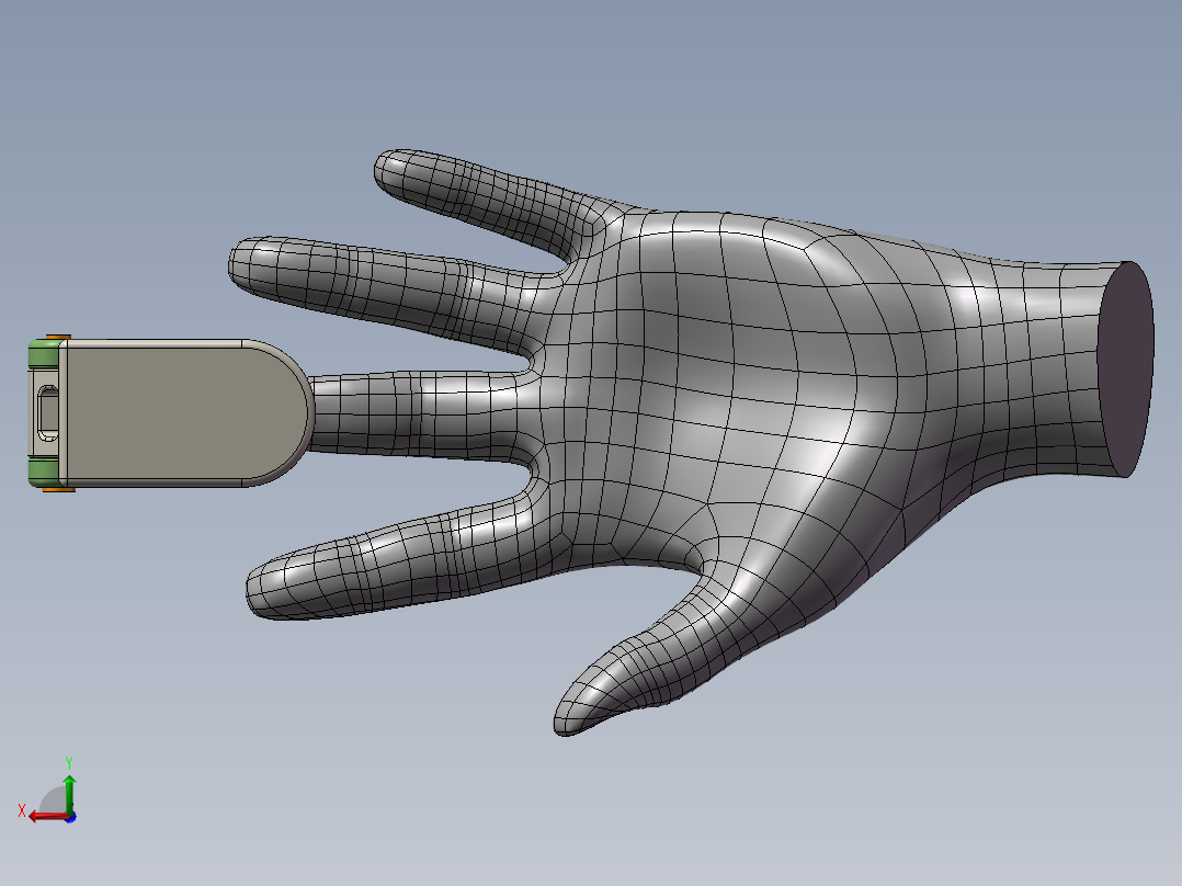 血氧仪脉搏仪手指夹式后视图