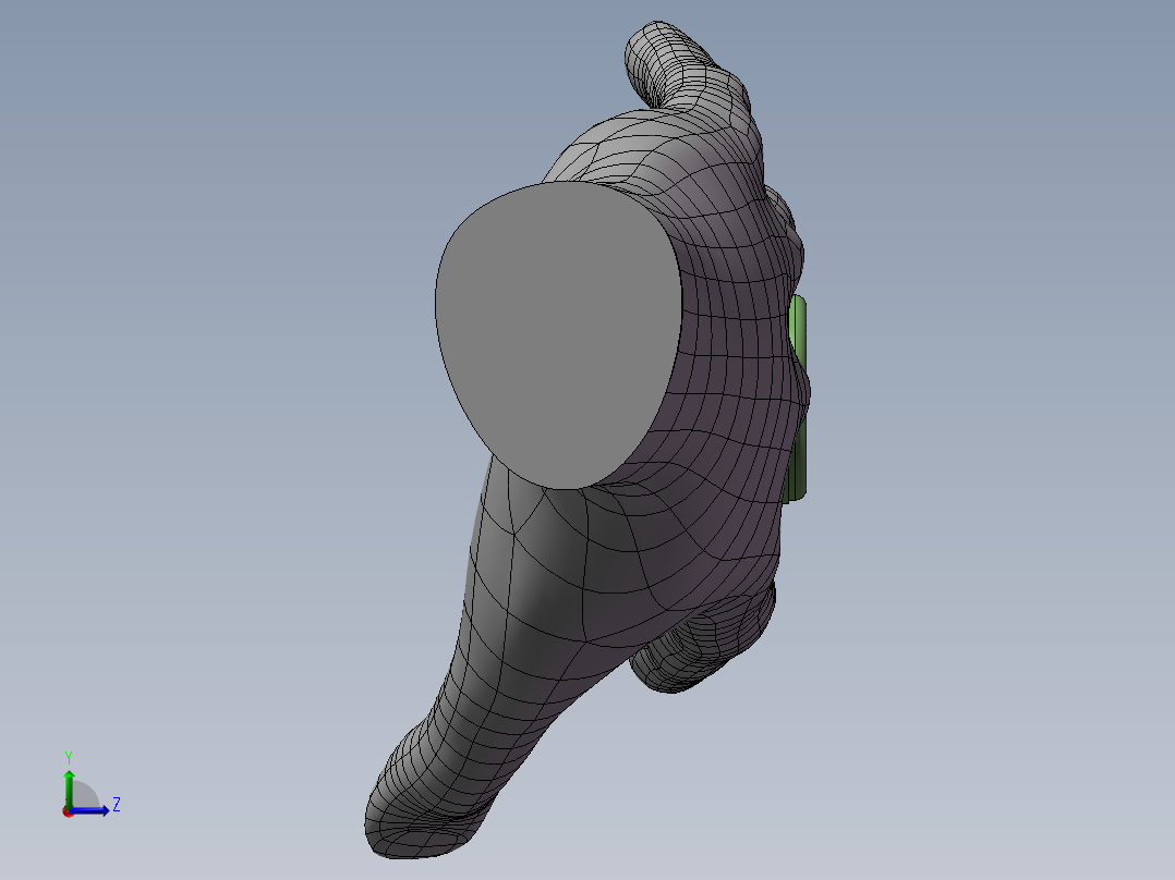血氧仪脉搏仪手指夹式左视图