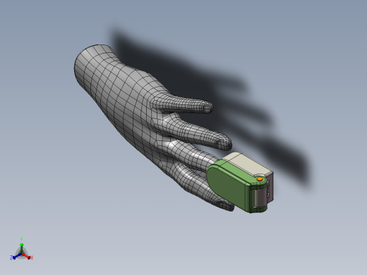 血氧仪脉搏仪手指夹式正等轴测缩略图