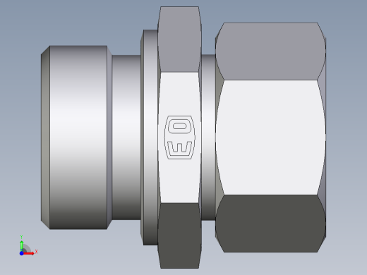 卡套式工业通用硬管接头EO_Male_Stud_connector_GE22LR171前视缩略图