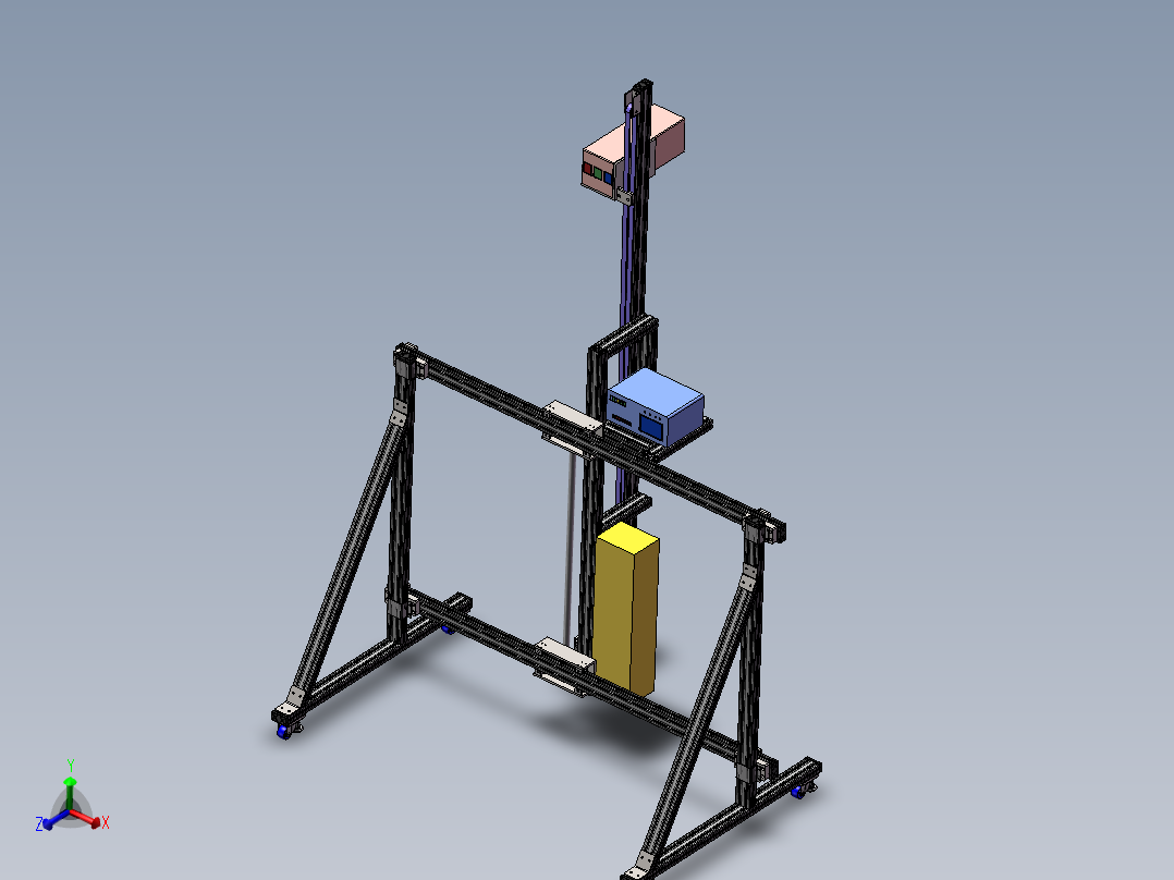 全自动墙体彩绘机设计sw20可编辑