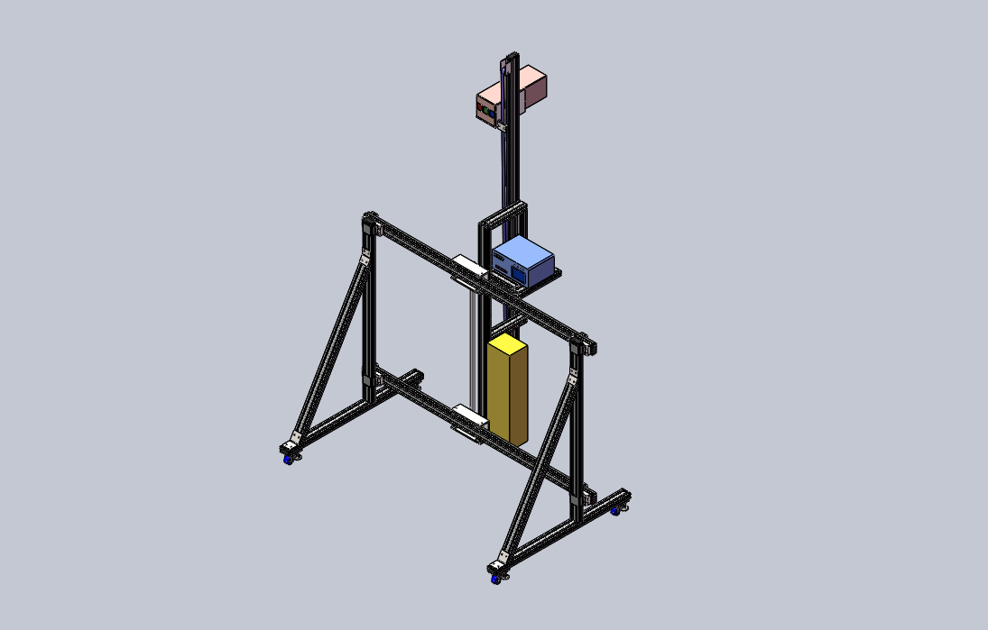 全自动墙体彩绘机设计sw20可编辑