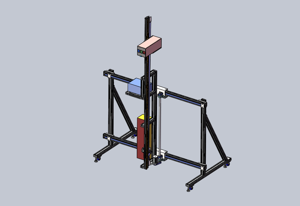 全自动墙体彩绘机设计sw20可编辑