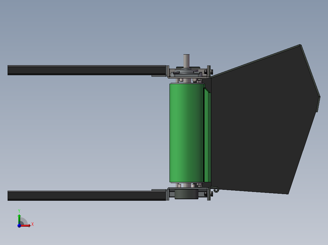 3m皮带挡板输送带sw18可编辑前视图