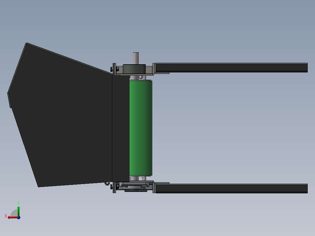 3m皮带挡板输送带sw18可编辑后视图