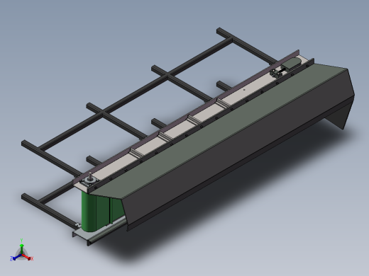 3m皮带挡板输送带sw18可编辑正等轴测缩略图