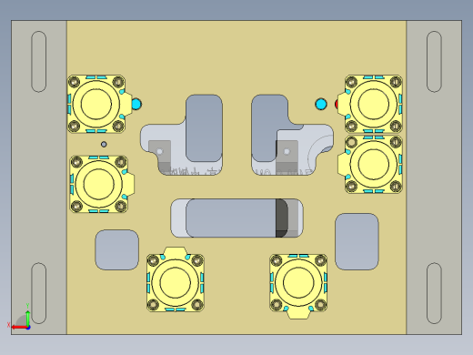 X7400-C-笔记本CNC工装夹具三维模型CNC1铣墙高+内侧壁-201027后视缩略图