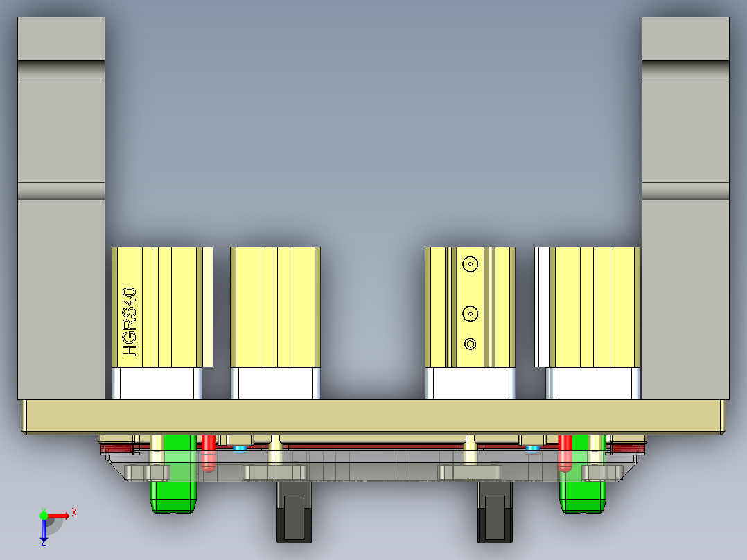X7400-C-笔记本CNC工装夹具三维模型CNC1铣墙高+内侧壁-201027俯视图