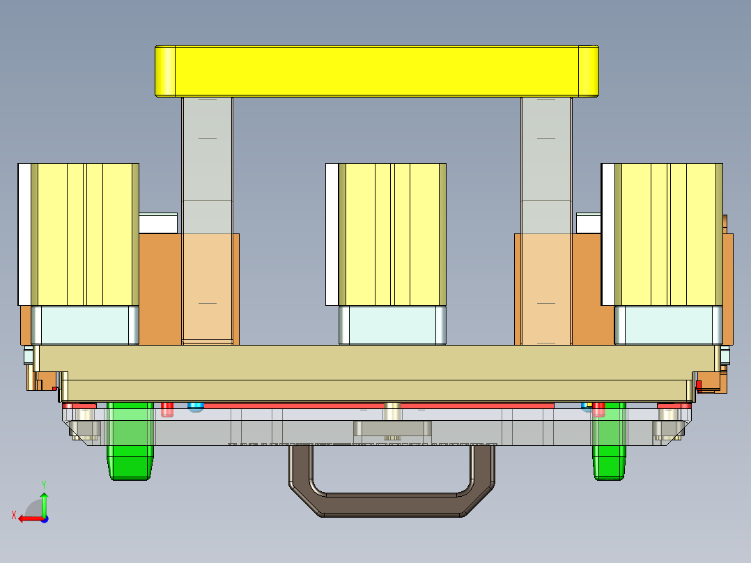 UM5401-C-笔记本CNC工装夹具三维模型CNC2铣侧孔-201215后视图