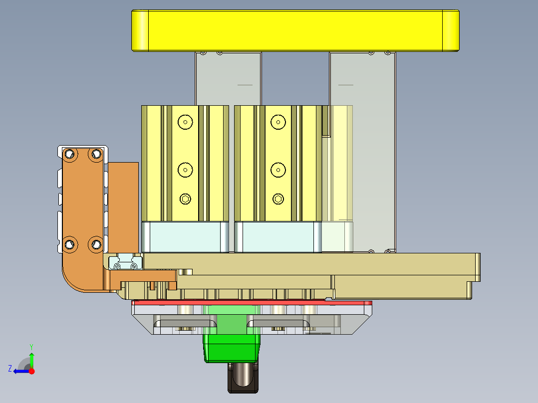 UM5401-C-笔记本CNC工装夹具三维模型CNC2铣侧孔-201215右视图