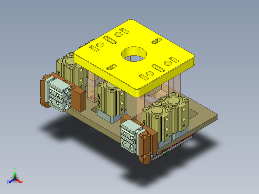 UM5401-C-笔记本CNC工装夹具三维模型CNC2铣侧孔-201215正等轴测缩略图
