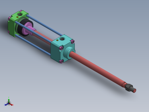 横拉杆气缸（带库欣）63x22x150 mm