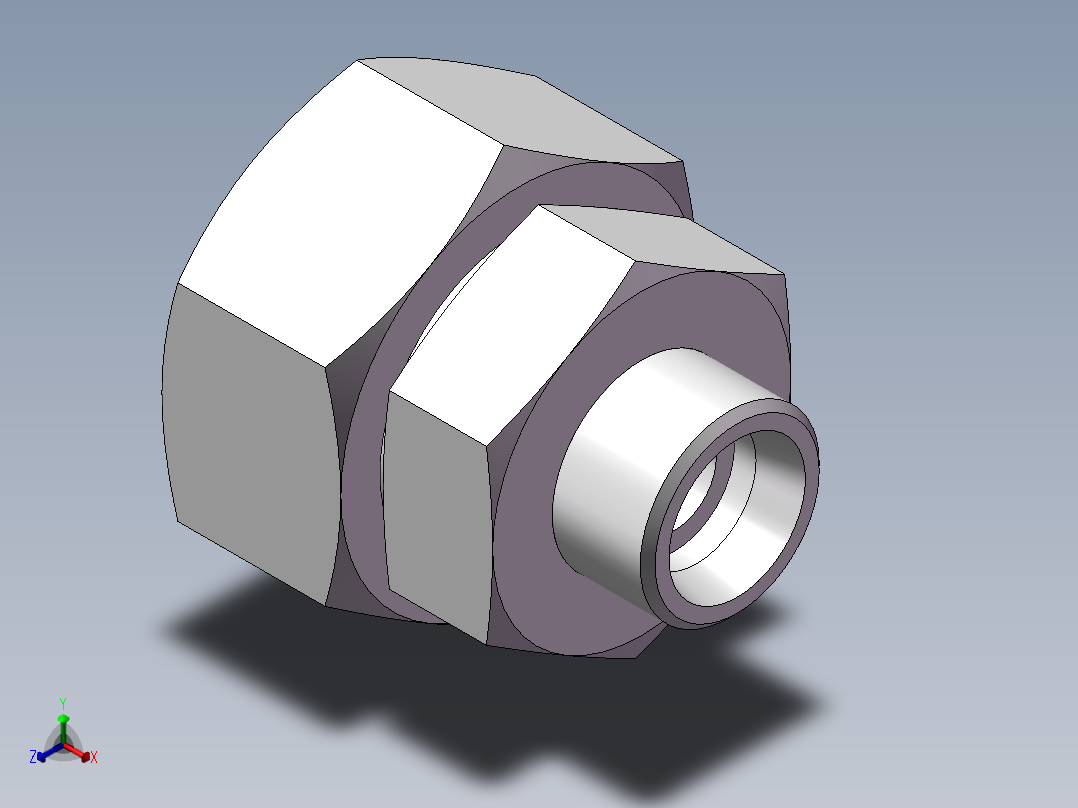 直通变径接头、2D-30-52主视图