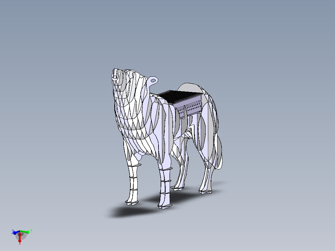 拼装结构狼烧烤架