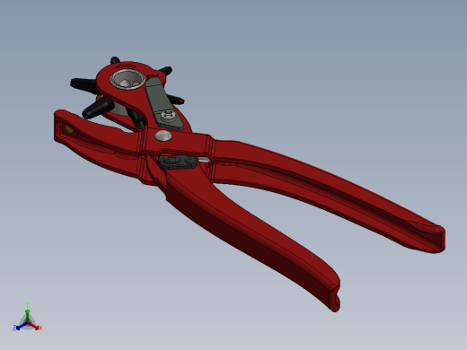 钳子、手钳子(33)正等轴测缩略图