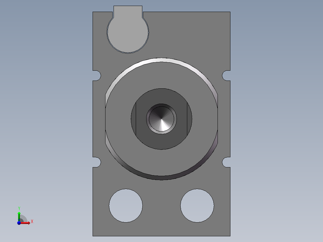 小型自由安装型气缸 SMC CDUJB10-10D前视图