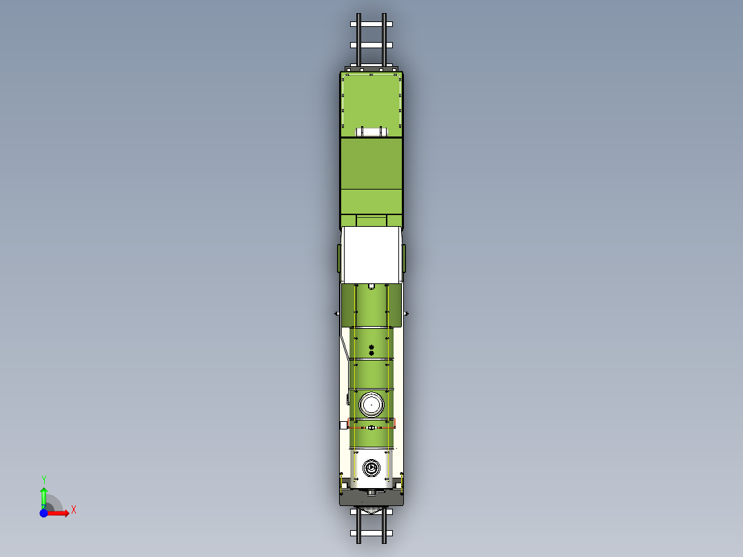 火车机车列车16-da-loco-in-1-12-scale-1832-模型格式为 stp前视图