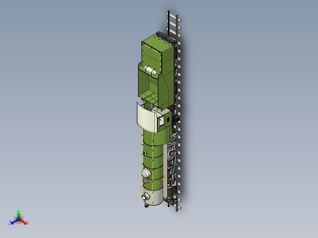 火车机车列车16-da-loco-in-1-12-scale-1832-模型格式为 stp正等轴测图