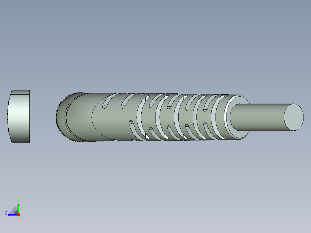 玉米夹豌豆右视图