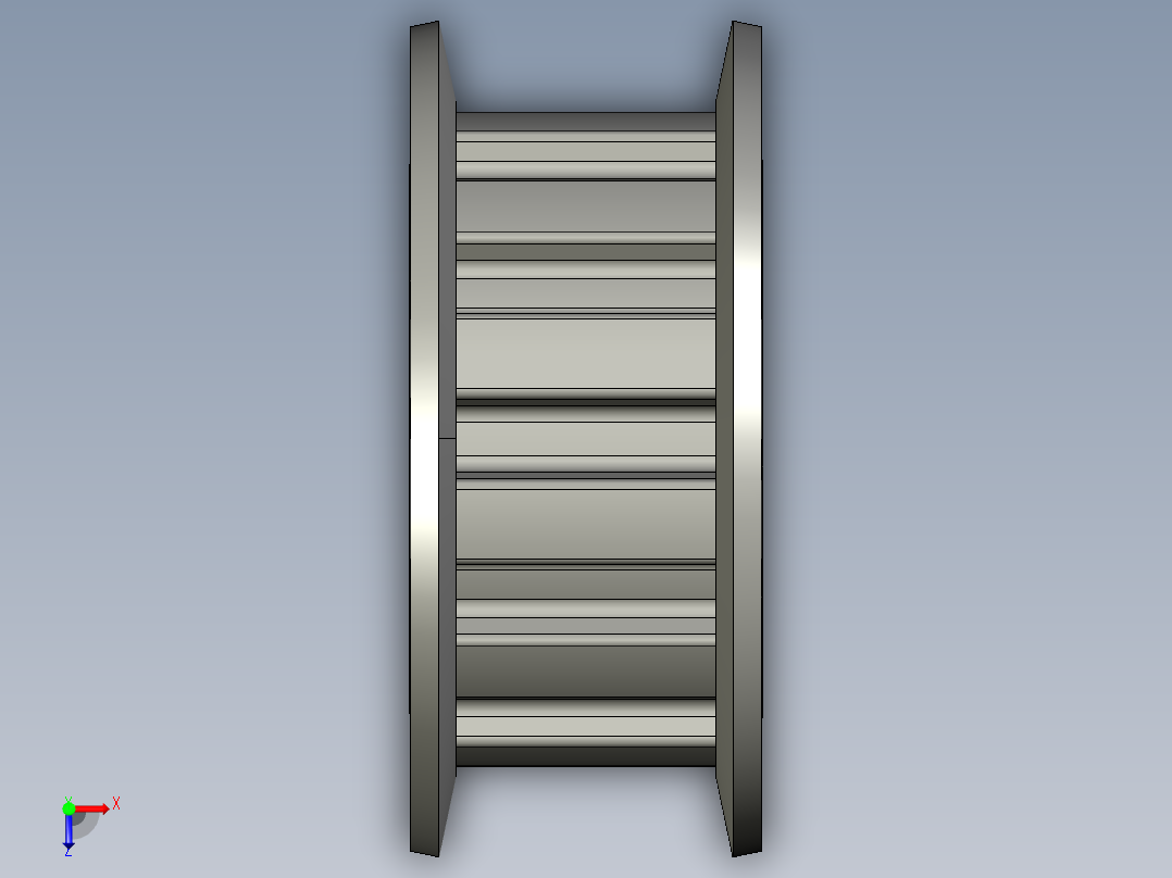 同步带轮ATPA12L050-A-H8俯视图