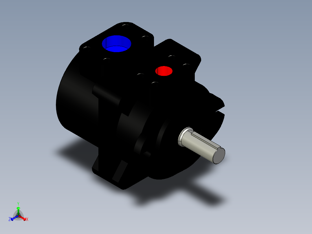 泵 PFE 31-41-51正等轴测图