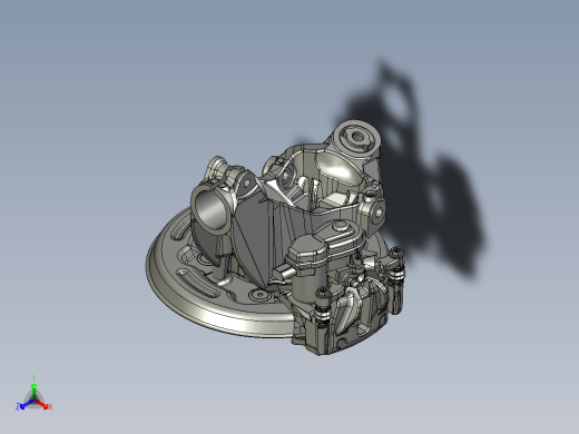 汽车后轮制动系统