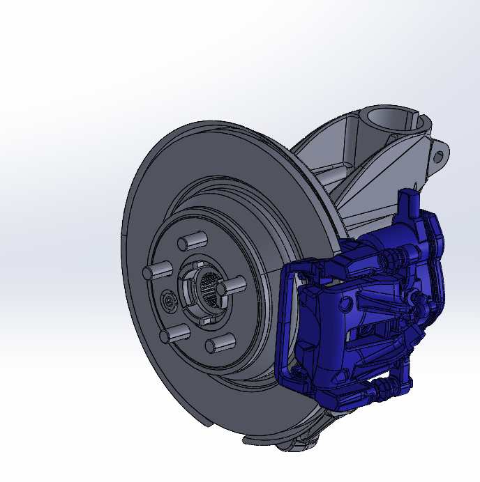 汽车后轮制动系统