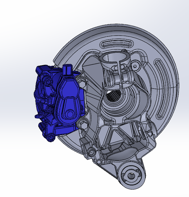 汽车后轮制动系统