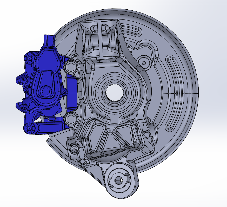 汽车后轮制动系统