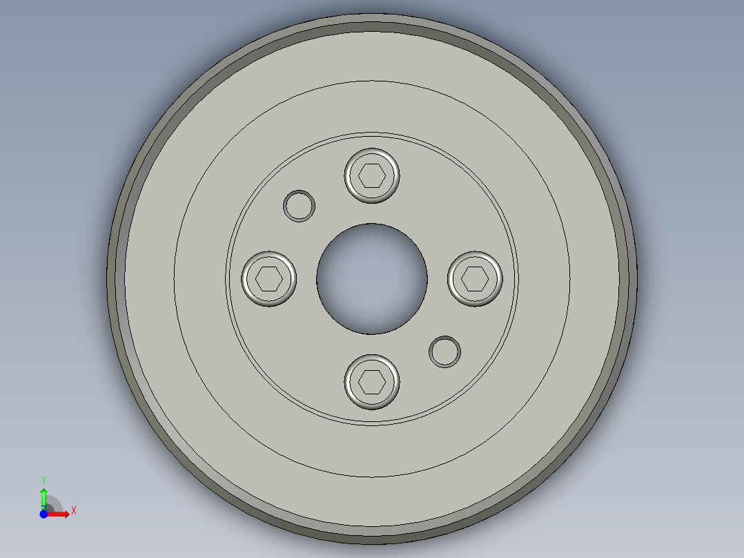 2LE-S5MK-F高扭矩免键式同步带轮AW40S5MK250-F-14526前视图