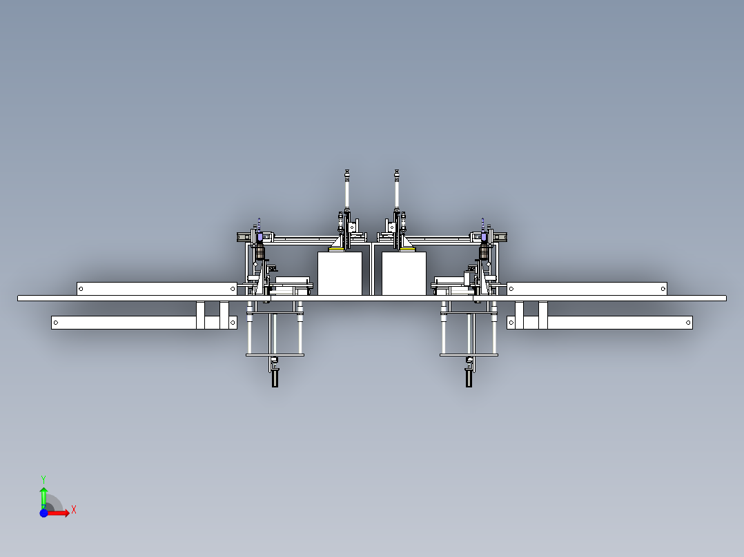 电路板相机自动化检测设备设计前视图