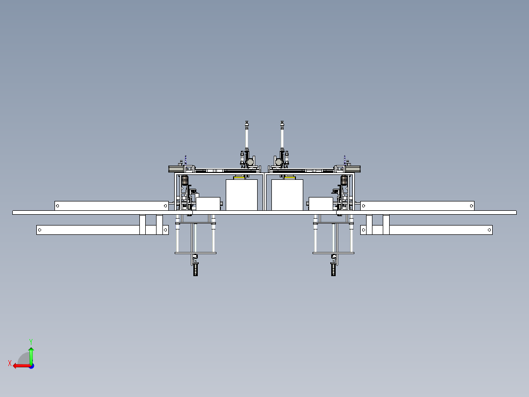 电路板相机自动化检测设备设计后视图