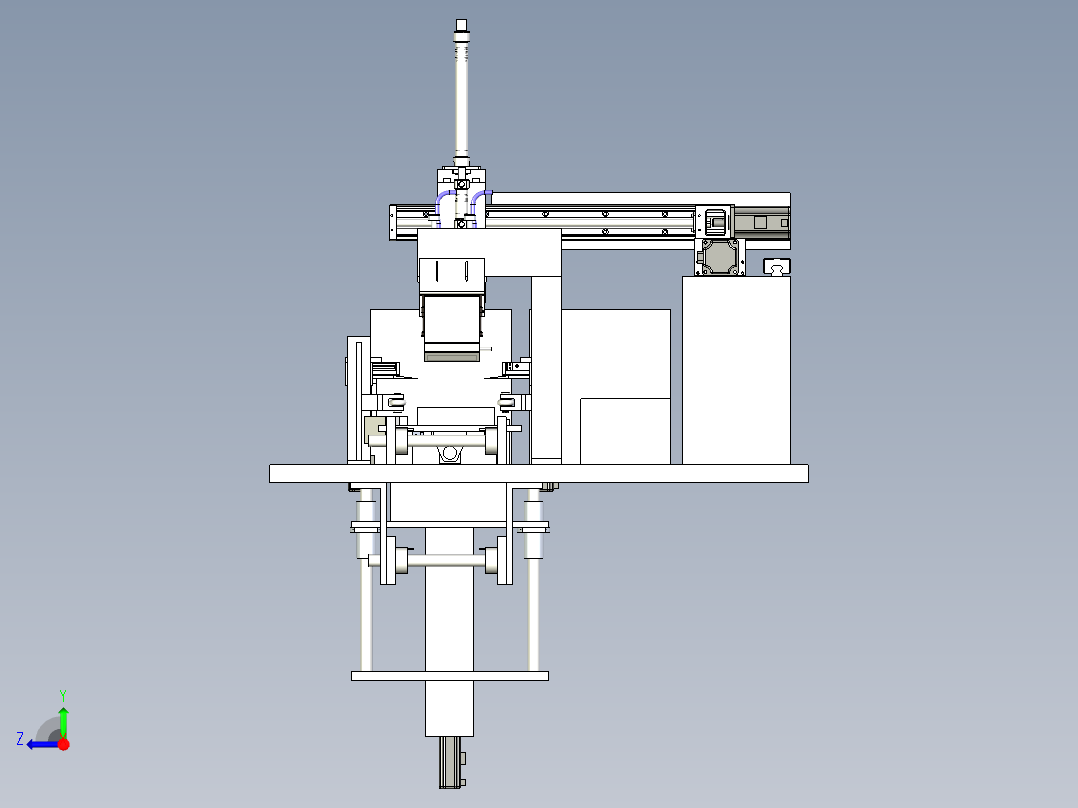 电路板相机自动化检测设备设计右视图