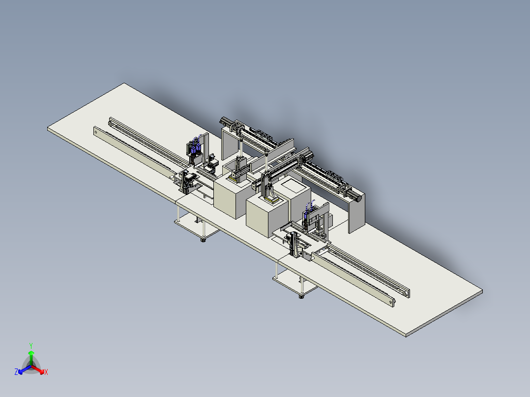 电路板相机自动化检测设备设计正等轴测图