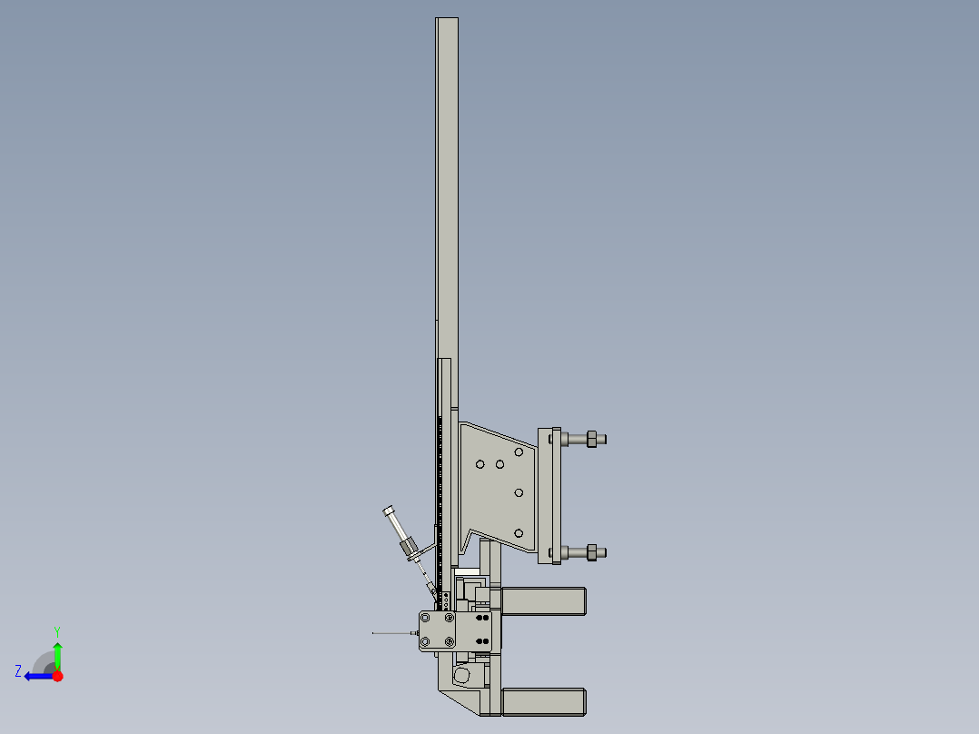 晶体散热片装配右视图