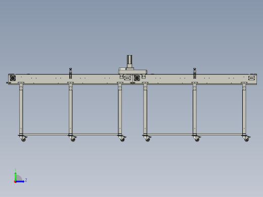 生产线中的排状夹瓶装置左视缩略图