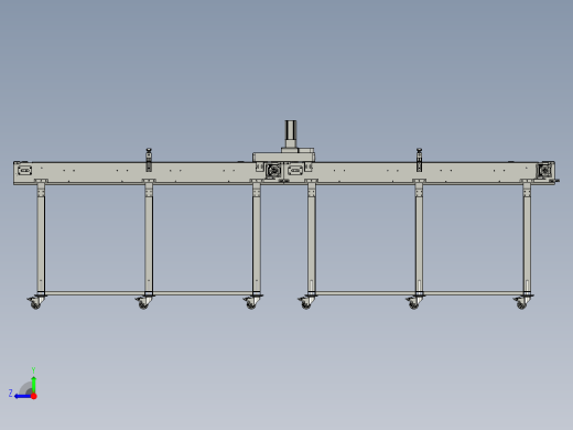 生产线中的排状夹瓶装置右视缩略图