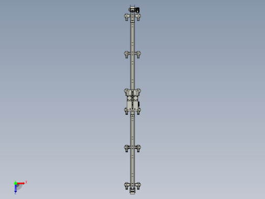 生产线中的排状夹瓶装置俯视缩略图