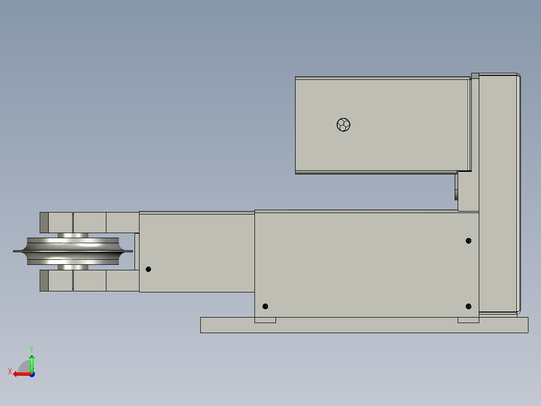 XMJ10101-04A铆合台总成后视图