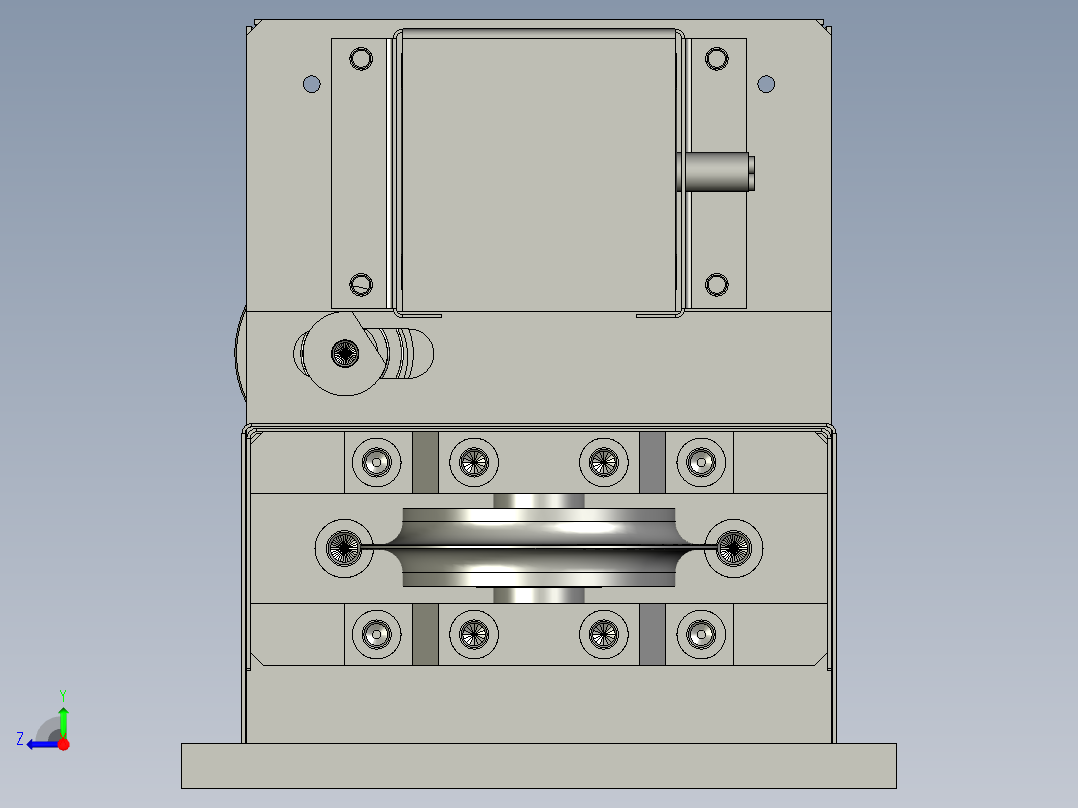 XMJ10101-04A铆合台总成右视图
