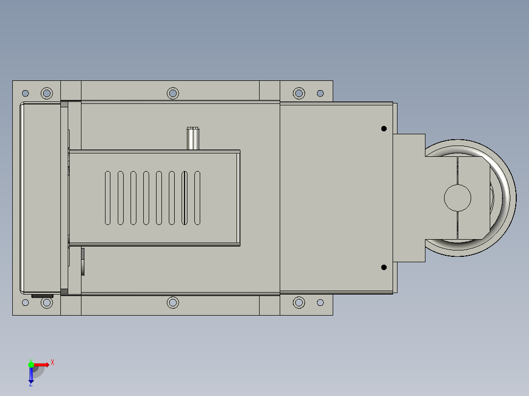 XMJ10101-04A铆合台总成俯视图