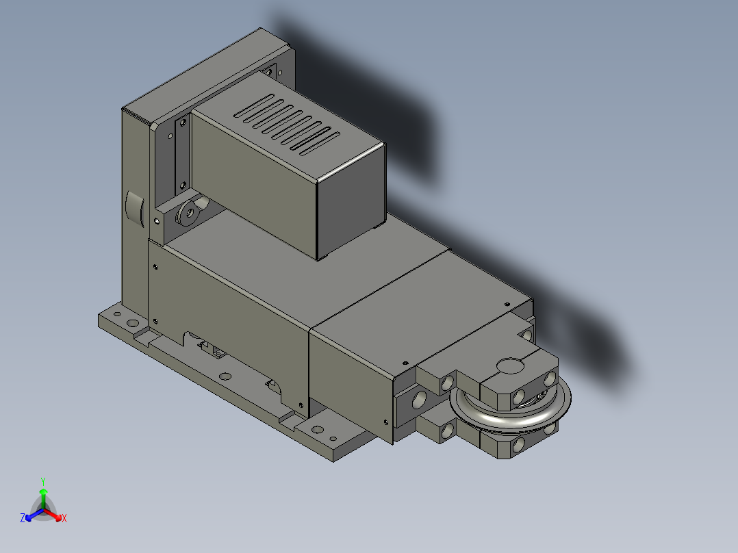 XMJ10101-04A铆合台总成正等轴测图