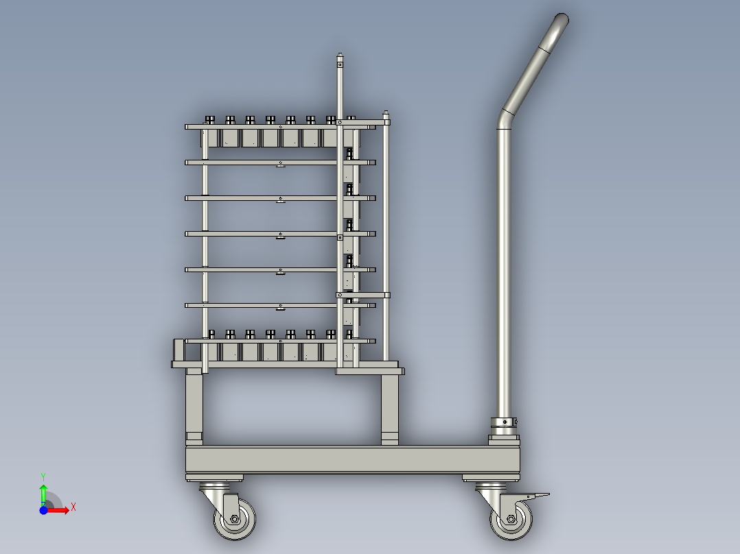 CZXD-烟杆上料小车组件-B前视图