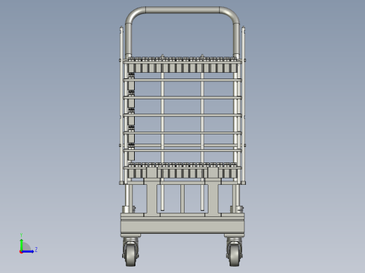 CZXD-烟杆上料小车组件-B左视缩略图