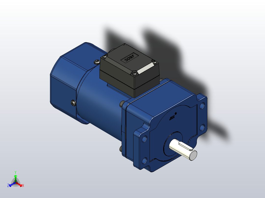 YB电磁制动电机60yb01-18-he主视图