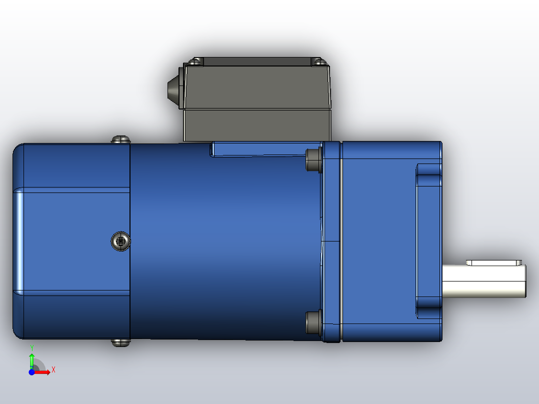 YB电磁制动电机60yb01-18-he前视图