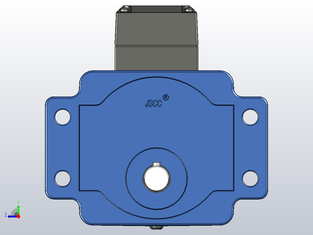 YB电磁制动电机60yb01-18-he右视图