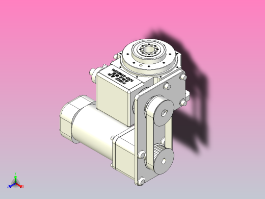 鑫松80DT-同步轮下置L型-250w减速电机-输出销孔-T面安装-SY